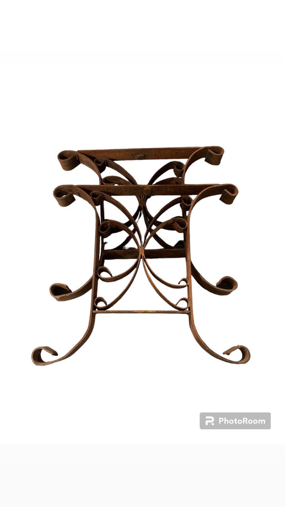 Vintage Wrought Iron Table Legs 4987 Fossil Vintage Australia