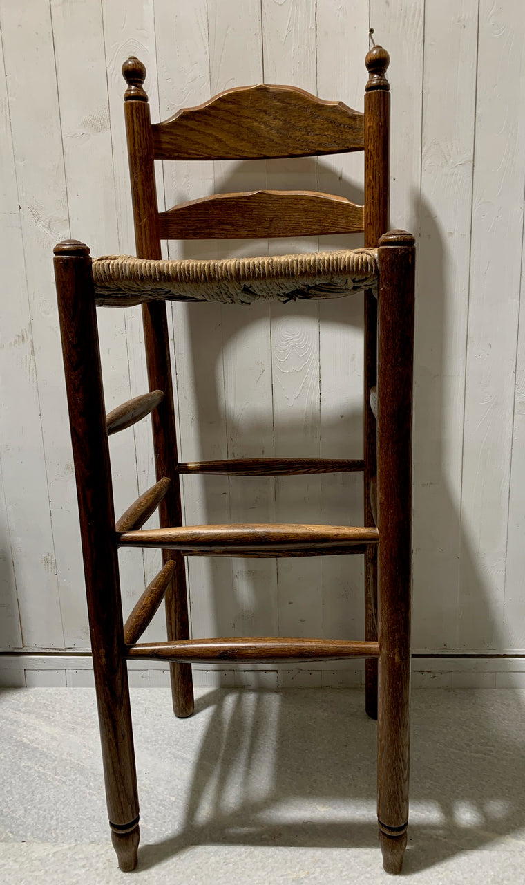 Vintage Ladder Back Bar Stool #4880  Byron