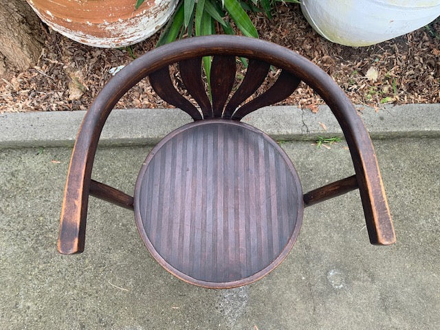 Vintage Original Thonet  Bentwood  "Captain" Chair #4978