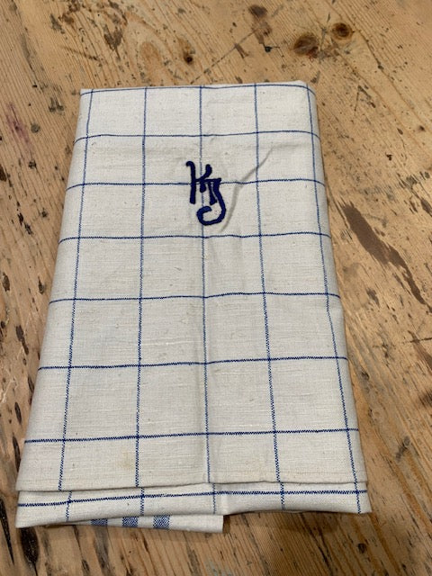 Vintage European Linen Tea Towel  #5320