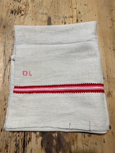 Vintage European Linen Tea Towel  #5327