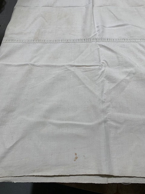 1940s  Linen/Hemp Sheet    #5354  (Read Information About This Item)