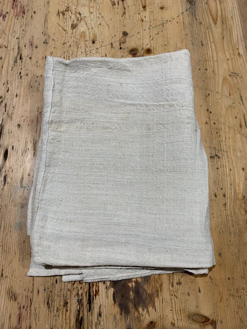 Vintage  Linen/Hemp Sheet  1940s  #5364   (Read Information About This Item)