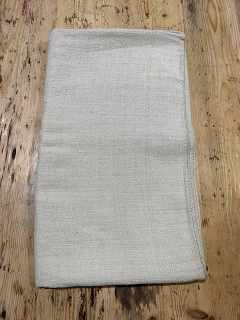 Vintage  Linen/Hemp Sheet  1940s  #5366   (Read Information About This Item)