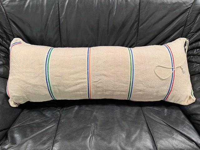 Vintage  Linen "Grainsack" Body Pillow #5417