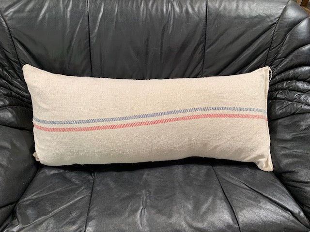 Vintage  Linen "Grainsack" Body Pillow #5421