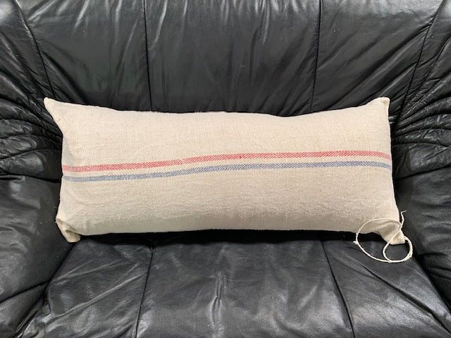 Vintage  Linen "Grainsack" Body Pillow #5421