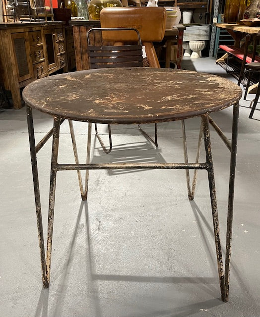 Picture of Rustic Metal Garden Table #5879 - Fossil Vintage Australia