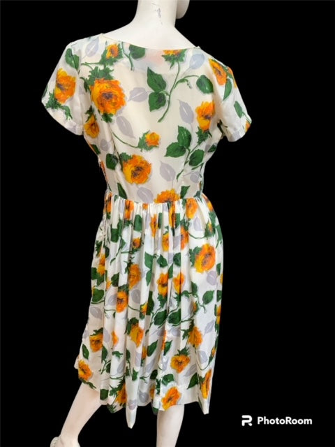 1950s Dress #R43  FREE  AUS POSTAGE