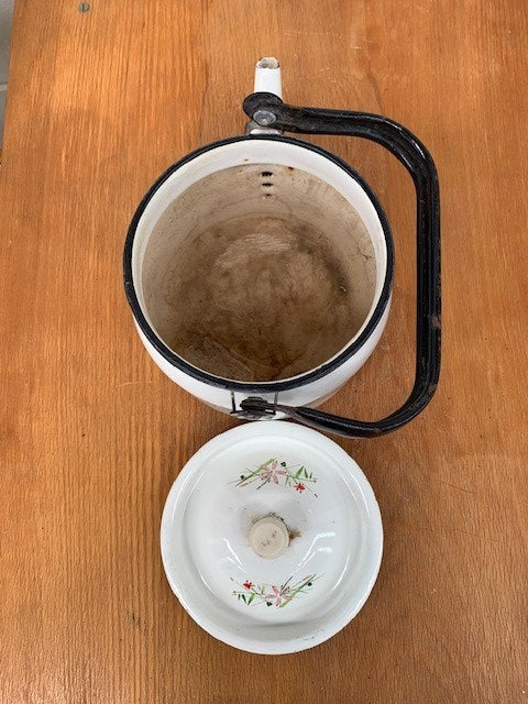 Vintage Hungarian  Enamel Coffee Pot  #5307 Byron