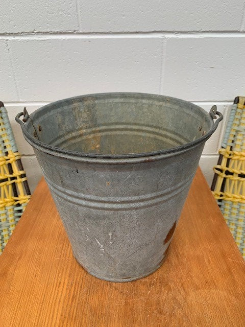 Vintage Hungarian Galvanised Water Bucket  #5304 Byron