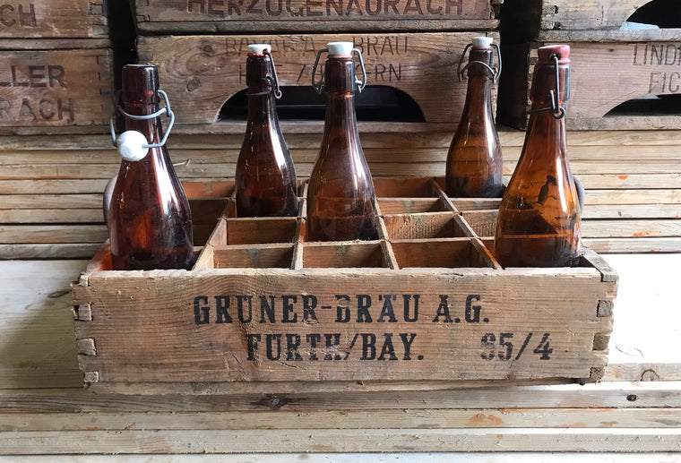Vintage German Beer Crate  #4098