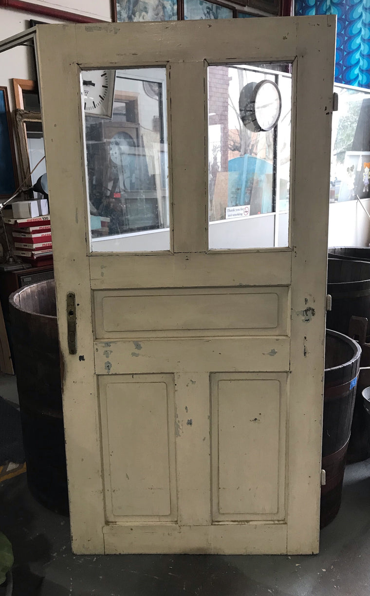 Vintage European Wooden  Door  #4163