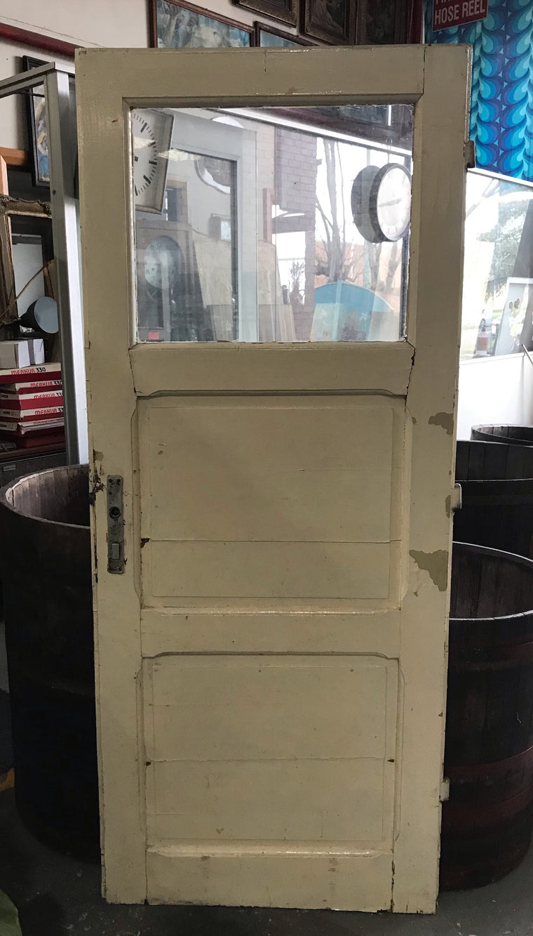 Vintage European Wooden  Door  #4164