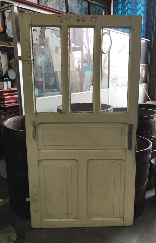 Vintage European Wooden  Door  #4168