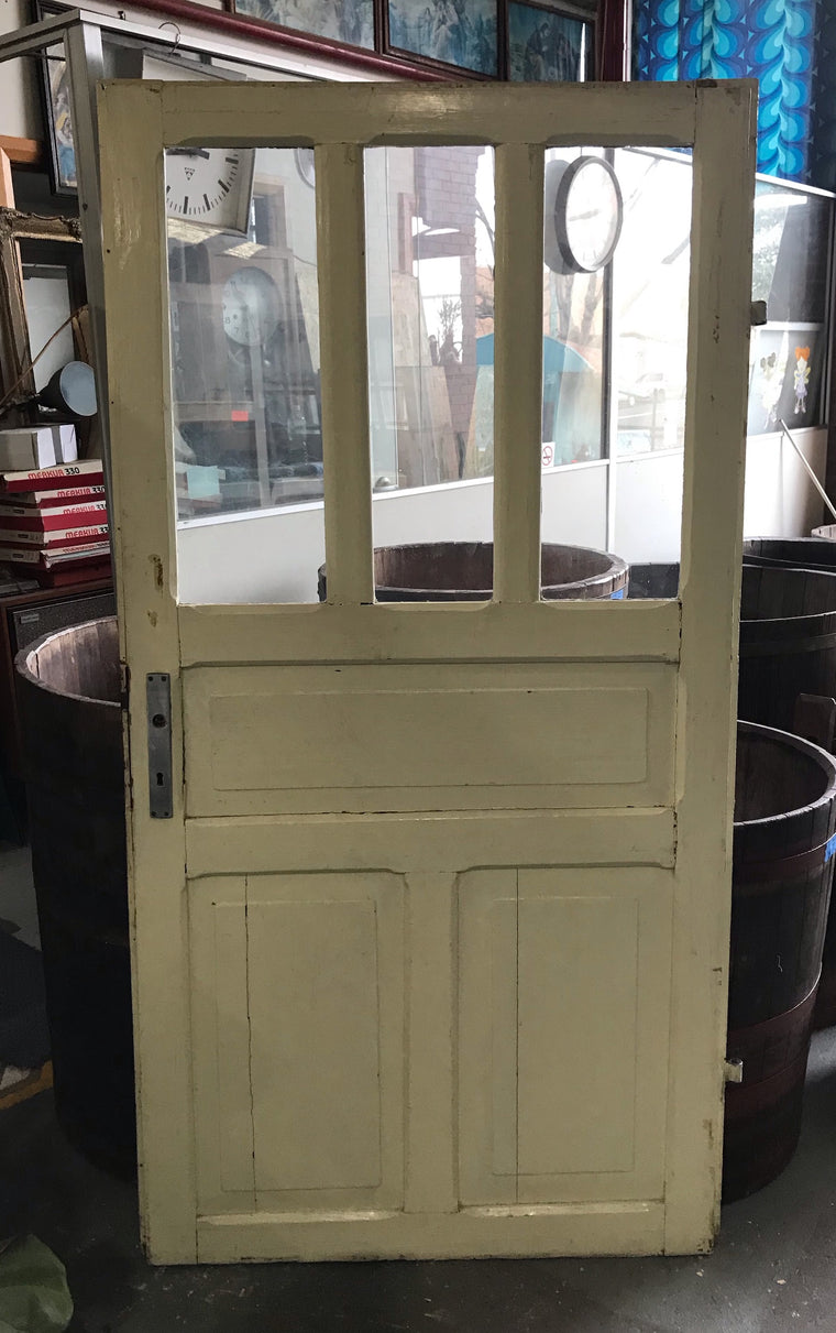 Vintage European Wooden  Door  #4168
