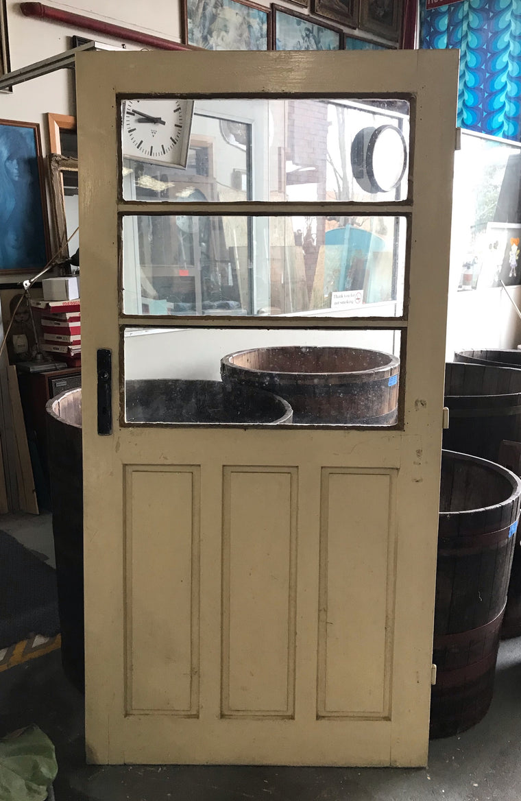 Vintage European Wooden  Door  #4170