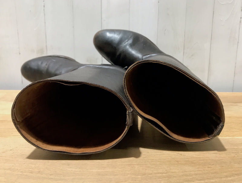 Vintage European Leather Riding Boots #4173