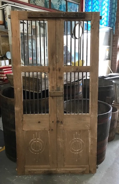 Vintage  Wooden Double  Doors  #4300   Byron