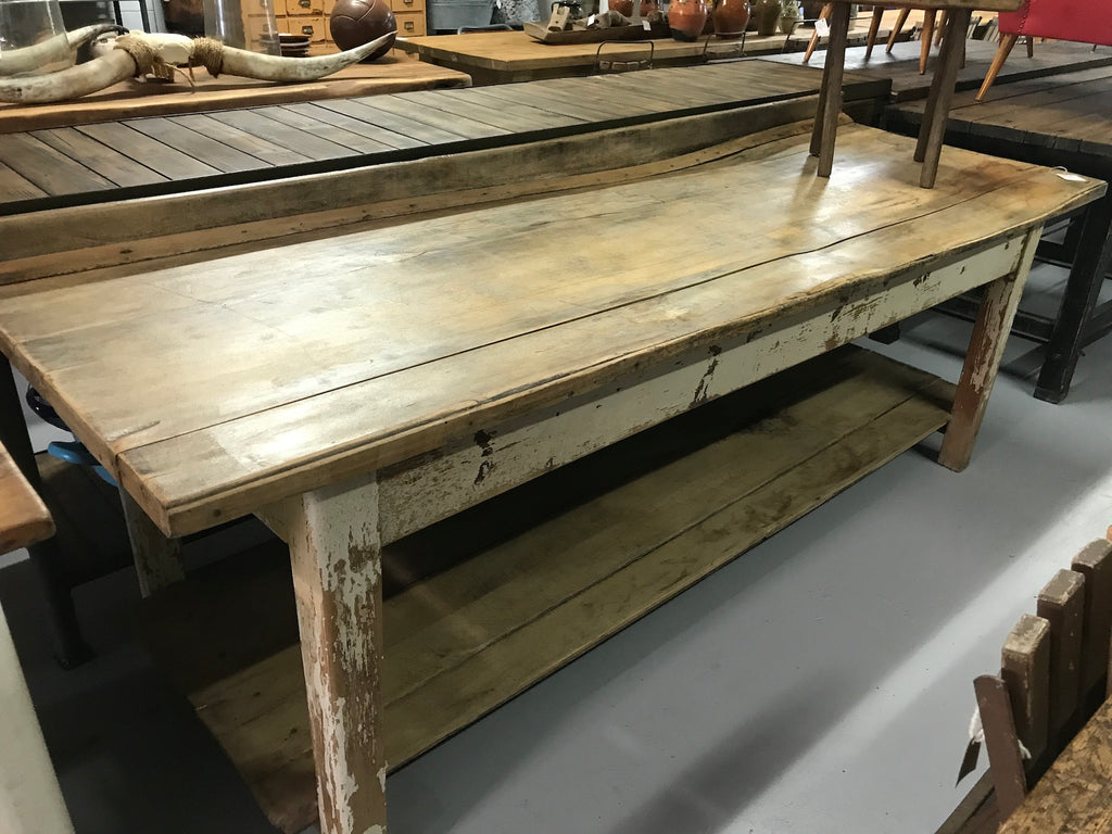 Vintage industrial European amazing bakers table 2032 Fossil Vintage