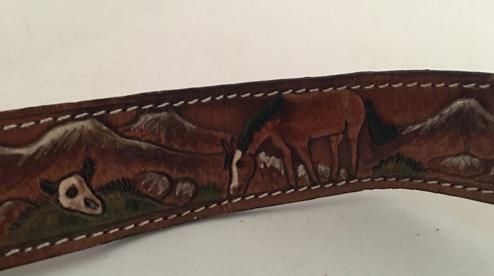 Vintage Leather Belt #C100 FREE AUS POSTAGE
