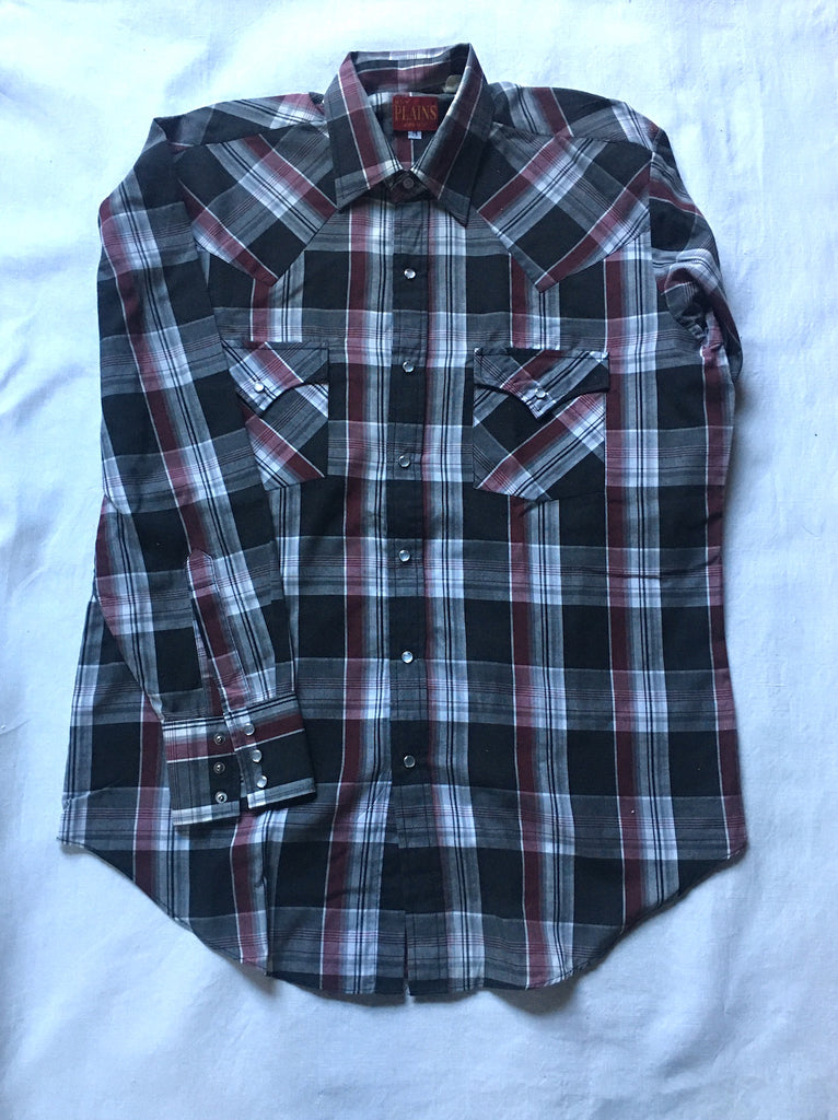 5 Mens Western Press Stud Shirts C107 FREE AUS POSTAGE Fossil