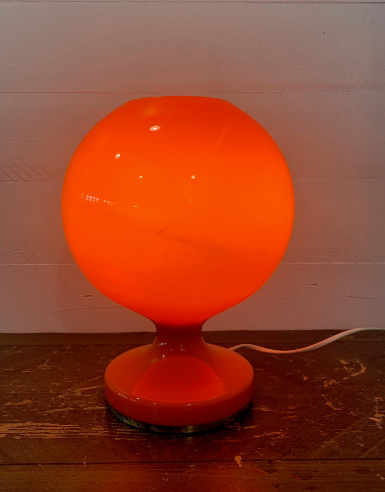Mid Century  Stepan Tapery  Opaline Glass  Table  Lamp  #3871  Byron