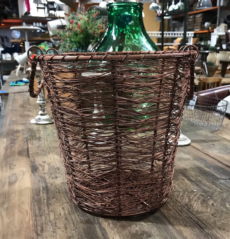 Vintage European Wire  Basket  #3620A