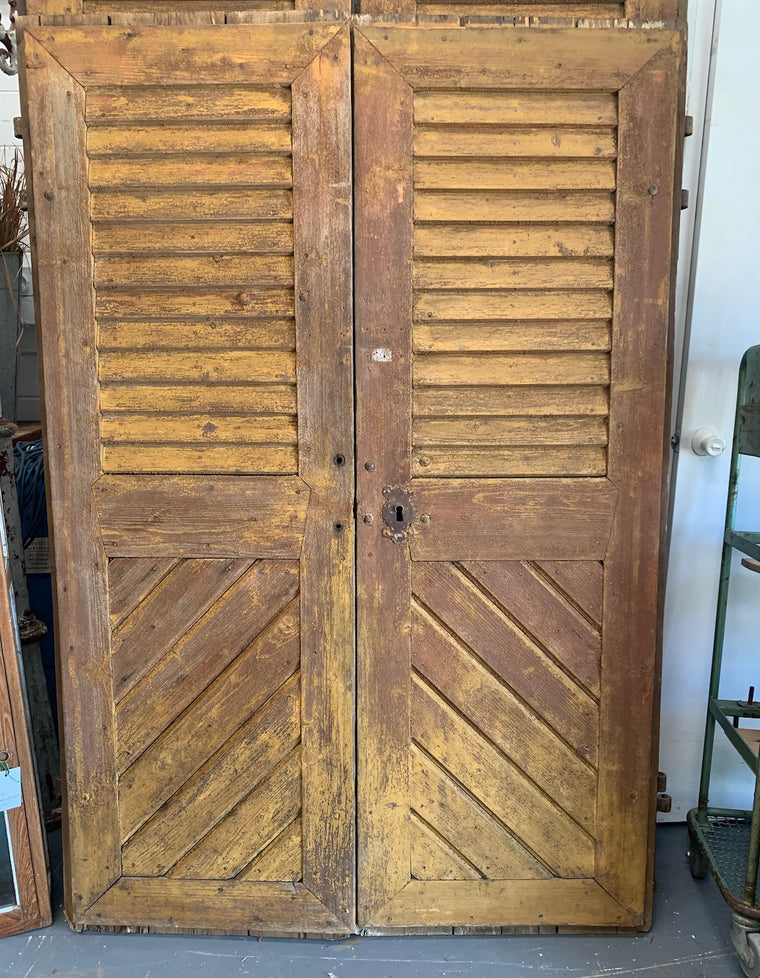 Vintage European Wooden Double  Doors  #4451  Byron