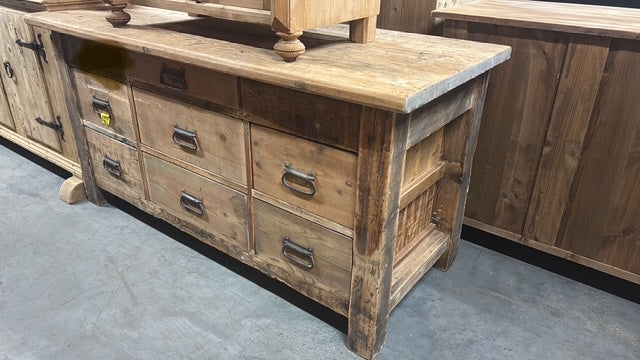 Vintage Wooden Bank of Draws  Workbench    #N9.  *Read Info*. Next Container -June. ON HOLD