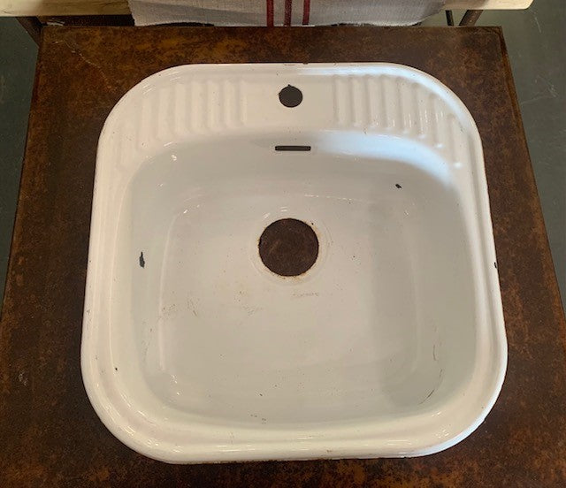 Vintage  European Enamel  Sink #4853  Byron