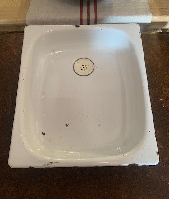 Vintage  European Enamel  Sink #4854  Byron