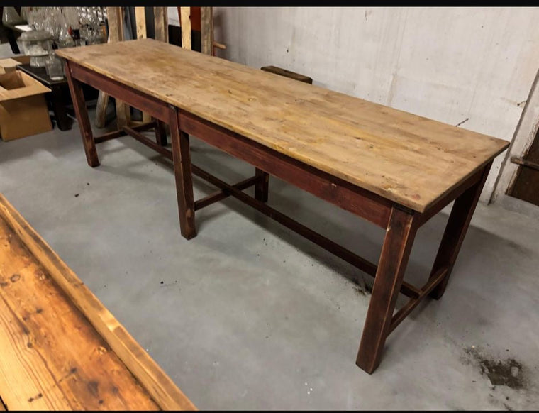 Vintage Wooden Kitchen Island / Table    #N13  *Read Info*. Next Container -June