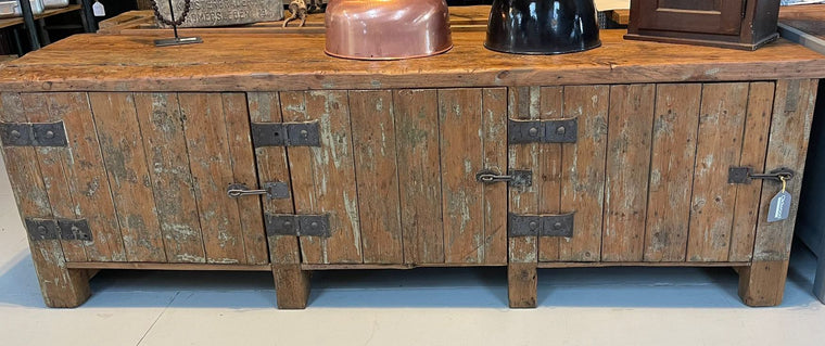 Vintage European Workbench / Kitchen Island counter #5313 Byron