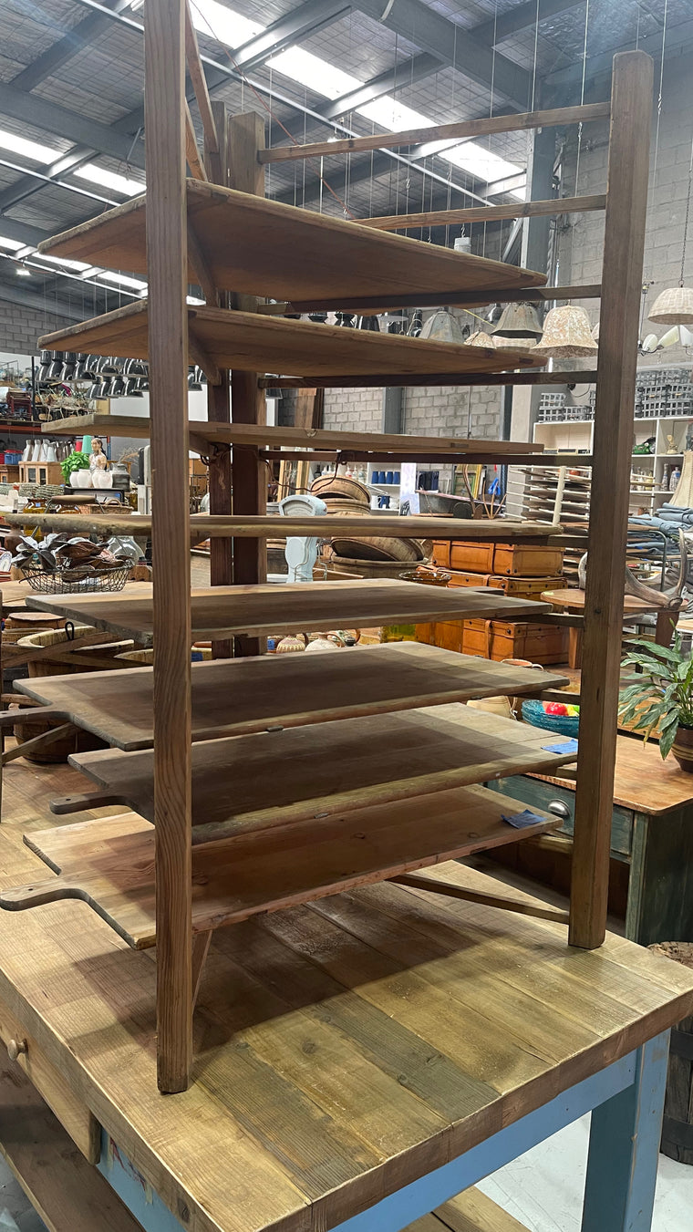 Vintage Foldable Wooden  Breadboard Rack  #6891
