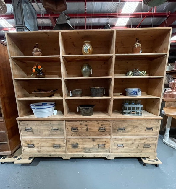 Vintage Wooden Display Cabinet  #6139