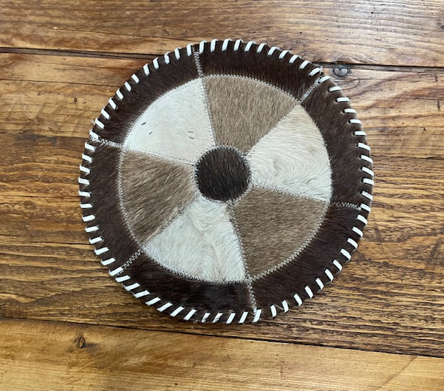 Vintage Cowhide Patchwork Table Place Mat  #6339
