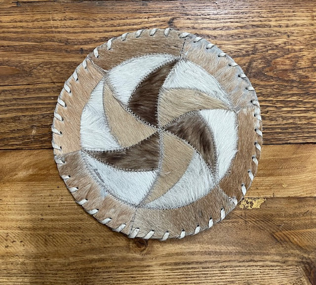 Vintage Cowhide Patchwork Table Place Mat  #6341