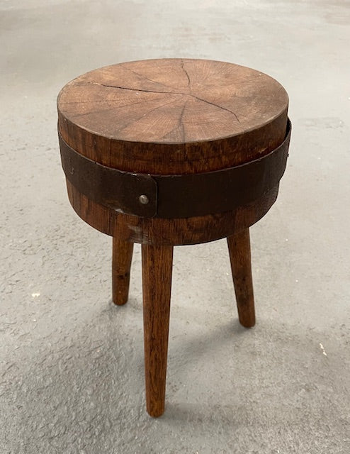 Vintage European Wooden Block Stool #6350a – Fossil Vintage Australia