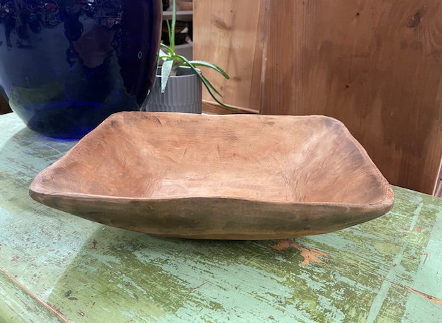 Vintage  European Handcarved Wooden Bowl  #6358