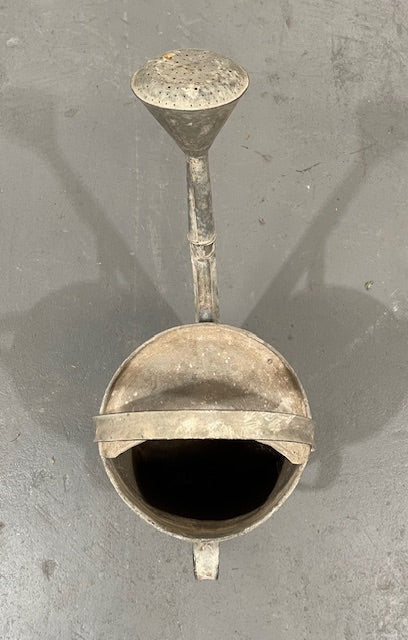 Rustic European  Galvenized Watering Can  #6360