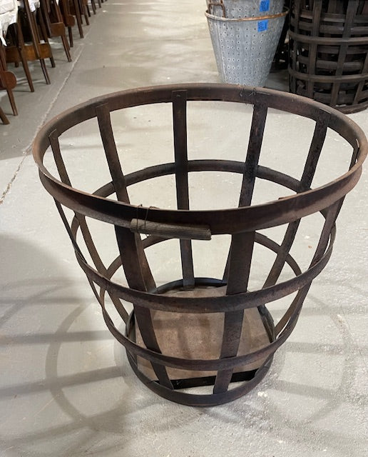Vintage European Metal Crate/ Basket  #6409