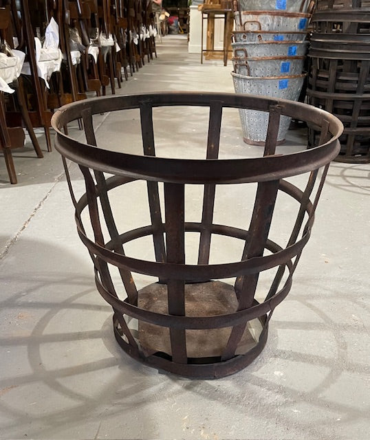 Vintage European Metal Crate/ Basket  #6410
