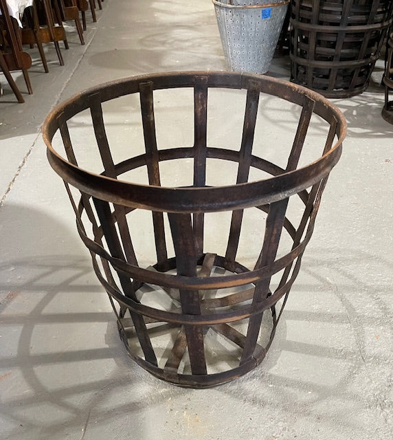 Vintage European Metal Crate/ Basket  #6411