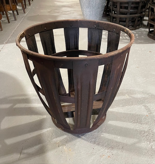 Vintage European Metal Crate/ Basket  #6412