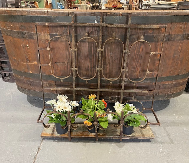 Vintage Wrought Iron Wall / Balcony Planter #6418