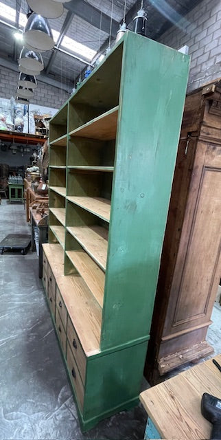 Vintage Wooden Display Cabinet  #7249