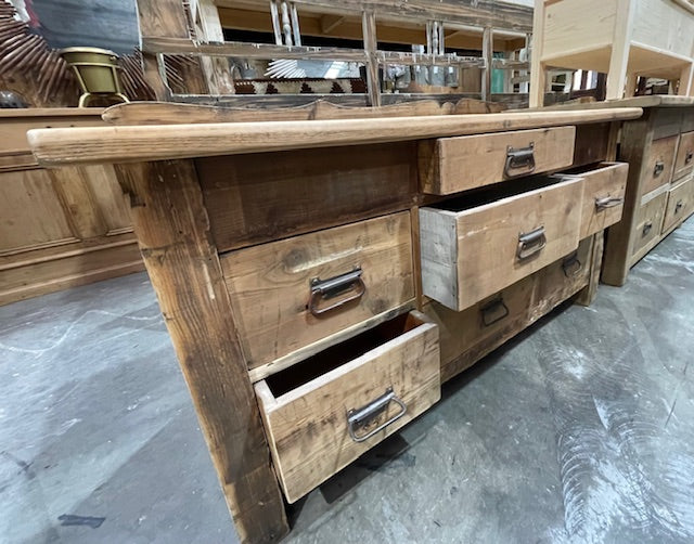 Vintage European Bank of Draws / Kitchen Island #7250