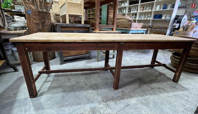 Vintage European Kitchen Farmhouse  Table  #7253