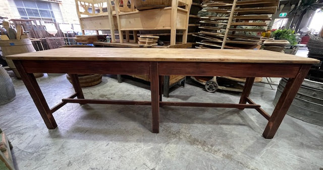 Vintage European Kitchen Farmhouse  Table  #7253